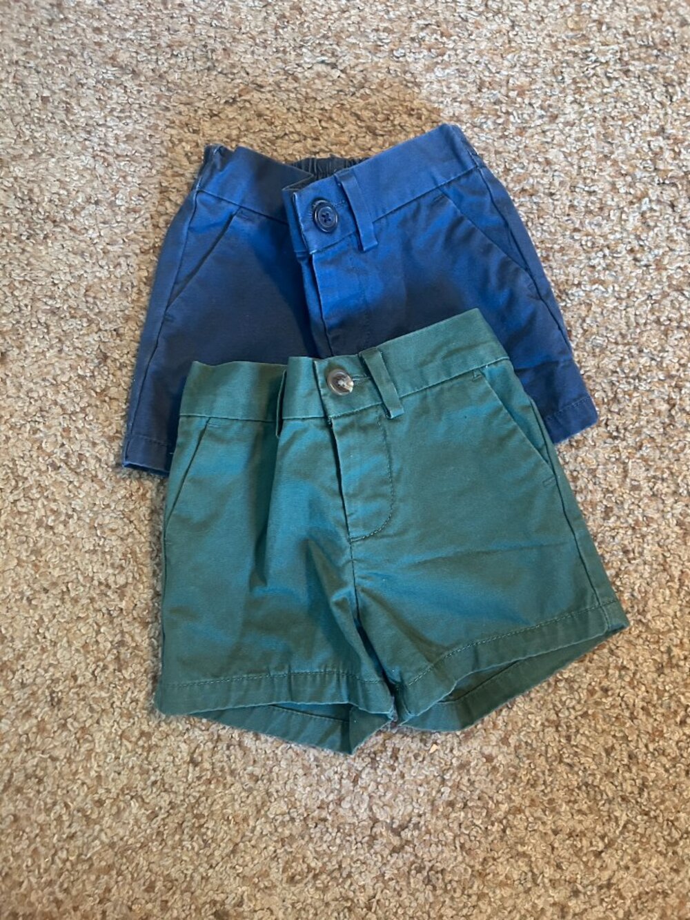 Ralph Lauren Baby 3M Shorts Bundle Navy + Green Pull On EUC 💚